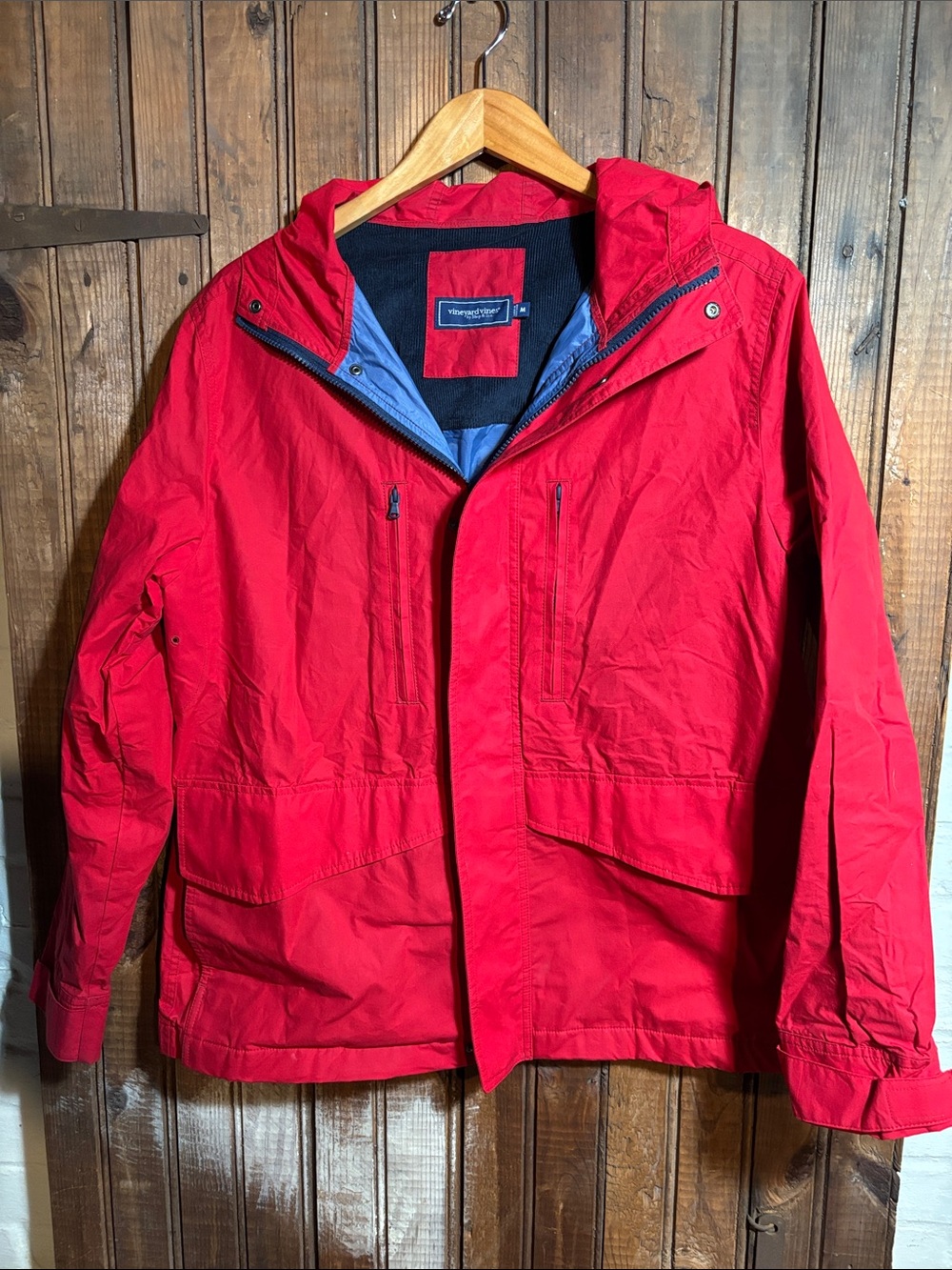 Vineyard Vines by Shep & Ian Red Men's Hooded Jacket